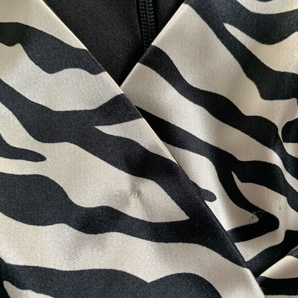 ONYX Nite Silky Zebra Print Cocktail Dress - Picture 8 of 8